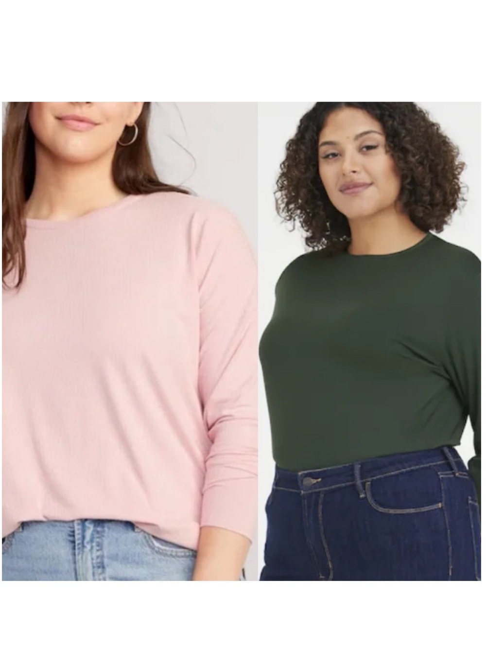 OLD NAVY LUXE rib-knit long sleeve tops 2 pcs